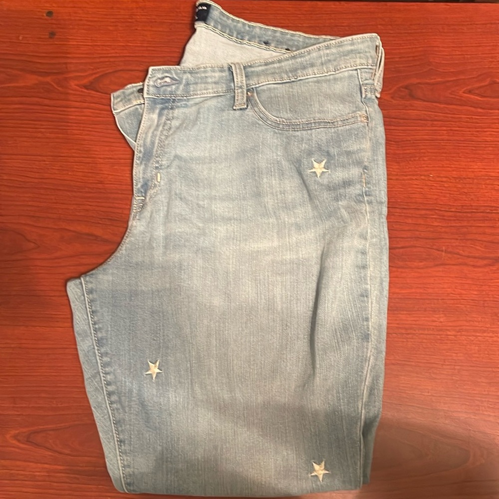 Gently used gap denim side 16/33 regular legging box10